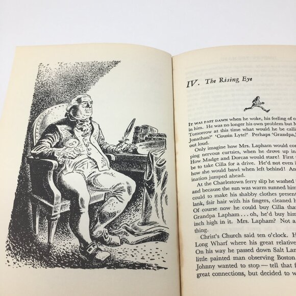 1943 Edition Johnny Tremain by Ester Forbes Hardbound Book - Picture 7 of 15